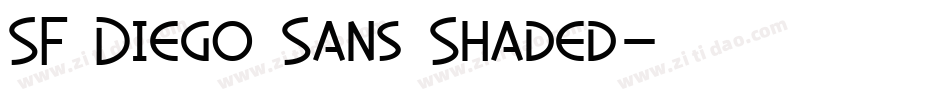 SF Diego Sans Shaded字体转换